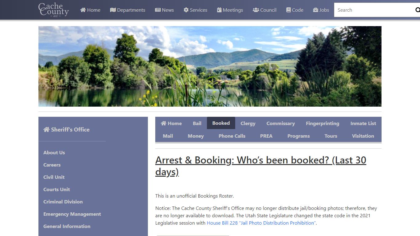 Official Site of Cache County, Utah - Who has been booked?