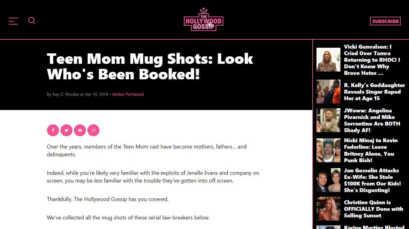 Teen Mom Mug Shots: Look Who's Been Booked!